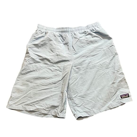 Patagonia Shorts Boys XXL Light Blue Baggies Lined 8" Youth Kids 2XL - Picture 1 of 8